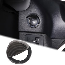 Aunginsy Car Engine Start Stop Decoration Ring Cover Compatible with Toyota Tundra 2022-2025 Push to Start Button Trim Cover Key Ignition Starter Switch Knob Decorative Ring ABS Interior Accessories