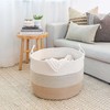OrganiHaus Large Woven Storage Basket for Blankets and Toys 20"
