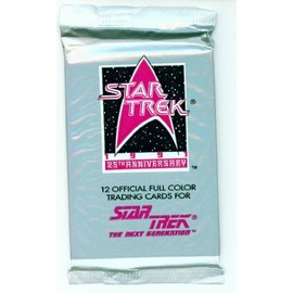 1991 Star Trek 25th Anniversary Trading Cards Series 1 Unopened Pack (12 cards/pack)