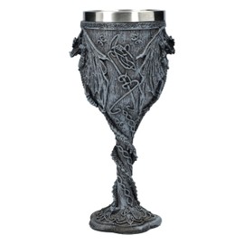 Gothic Goblet with Black Dragon - 19.5cm - Mystical Decoration