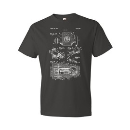 Deadbolt Door Lock T-Shirt, Locksmith Gift, Lock Blueprint, Contractor Gifts Smoke (XL)