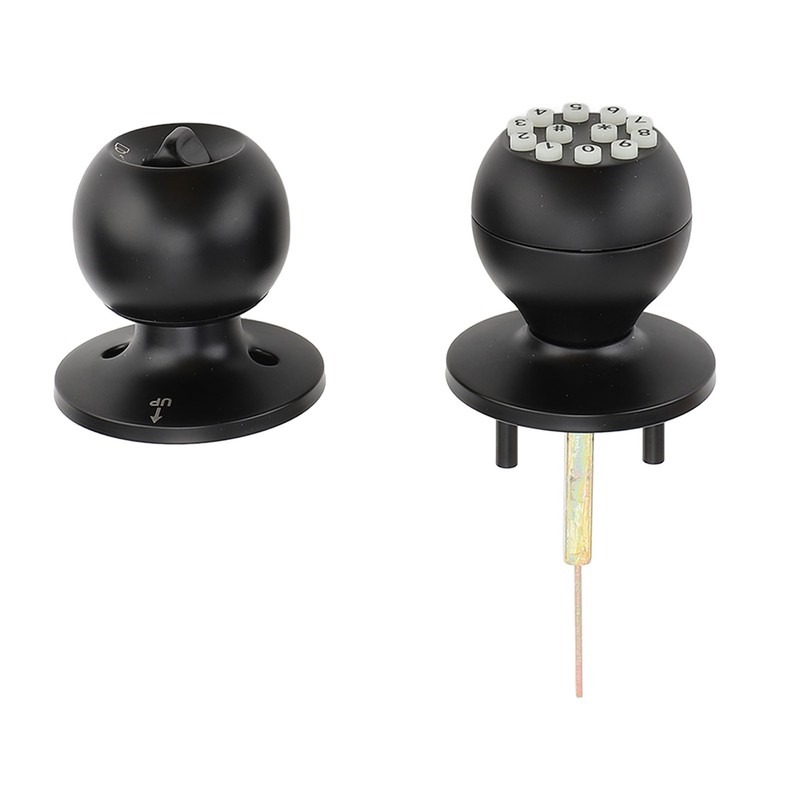 Keypad Door Knob with Lock and Key Round Ball Electronic