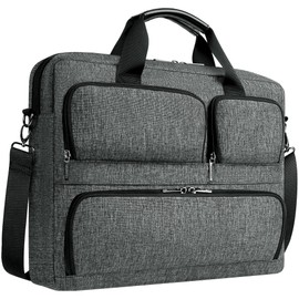 DOMISO 17-17.3 Inch Laptop Bag Business Briefcase with Shoulder Strap Messenger Bag Compatible with 17" Laptops/17.3" HP Pavilion/MSI GS73VR Stealth Pro/Dell XPS/Acer/ASUS,Dark Grey