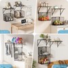 BigPonPon 2 Pack Laundry Room Shelves Organization and Storage,Wall Mounted
