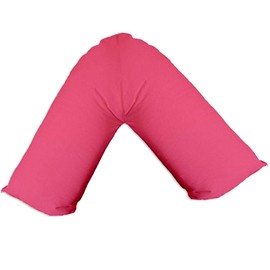 Home Linen Furnishing V Shape Pillowcase 200TC Percale Quality In 6 Sizes and 24 Colours (Red)