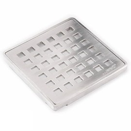 Wedi Fundo Drain Cover Set - 4" x 4" - Stainless Steel - US1000057
