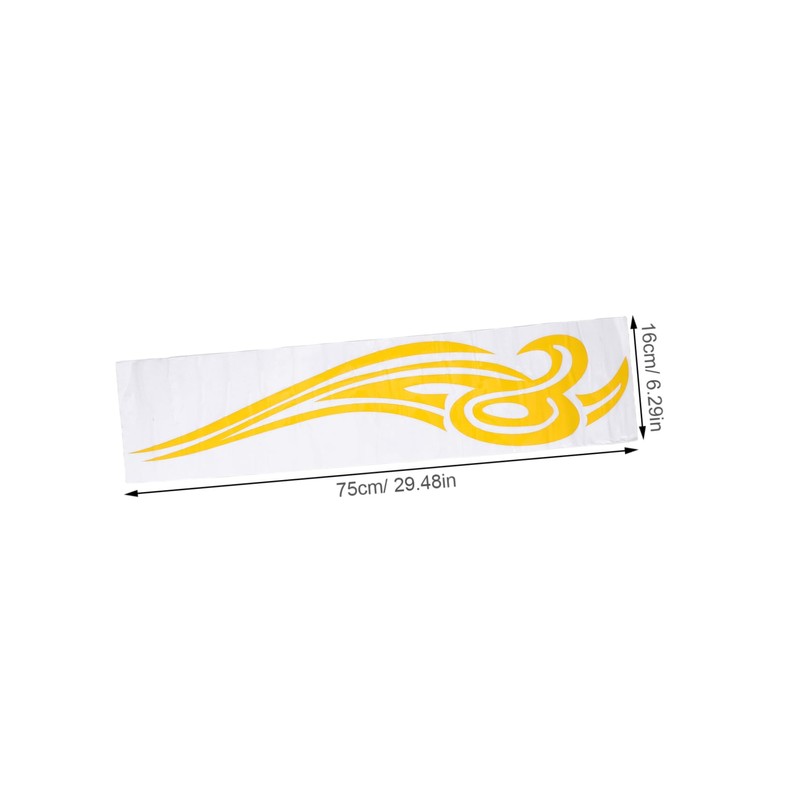 ULTECHNOVO 1 Pair Flame Decals for Car Hood Weatherproof Vinyl
