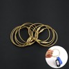 Gold wire stainless steel bag charm steel ring keyring key holder accessory hardware / 골드 와이어 스테인리스 가방장식 스틸 링 키링 키홀더 악세사리 부자재