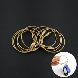 Gold wire stainless steel bag charm steel ring keyring key holder accessory hardware / 골드 와이어 스테인리스 가방장식 스틸 링 키링 키홀더 악세사리 부자재