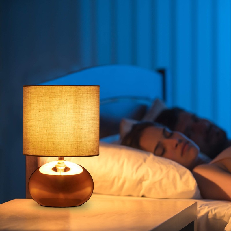 Relaxdays Bedside Lamp Touch Dimmable Modern Touch Lamp with 3