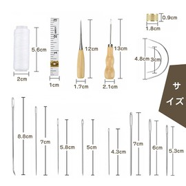 Leather Craft 29-Piece Set Leather Tool Set, Hand Sewing, Sewing Tools, Handmade DIY Needles, Handmade, Leather, Thread, Cord, Hand Sewing, The Tool Set