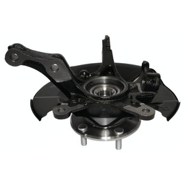AutoShack Front Right Steering Knuckle for 2012 Honda Civic 1.5L 1.8L FWD | Passenger Side | 5-Lug | Wheel Bearing Hub Assembly Replacement KN100100