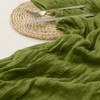 Cheesecloth Table Runner Spring Sheer Crinkled Green Gauze Table Runners
