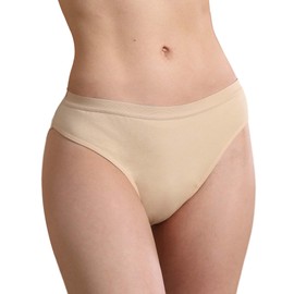 REELINDRY Absorbent Incontinence Underwear for Women Washable, 2 oz Leakproof Ladies Panties for Bladder Leakage 1 Pack (Beige, M)