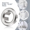 ARCORA 6 Pack Sink Overflow Ring Brushed Nickel Bathroom Kitchen