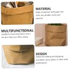 VILLFUL 1pc Creative Kraft Paper Pen Container Pot Cover for