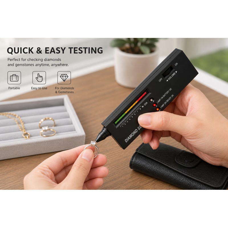 Portable Thermal Conductivity Gemstone Tester with Alloy Probe for Preliminary