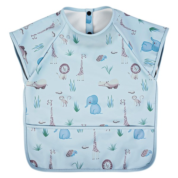 Vicloon Bib with Short Sleeves, Washable Full Body Bib for