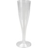 Abena Gastro Plastic Champagne Flutes | Pack of 12 |