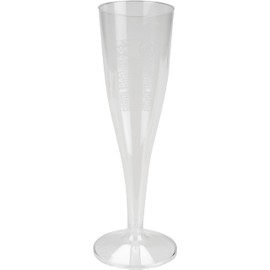 Abena Gastro Plastic Champagne Flutes | Pack of 12 | 3oz Plastic Champagne Flutes | Champagne Glasses | Prosecco Glasses | Plastic Cocktail Glasses | Plastic Party Glasses
