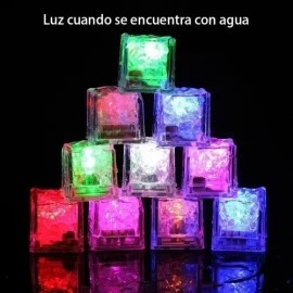 DAS 24 Luces Led De Cubitos De Hielo Brillantes Para Fiesta