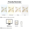 sourcing map Pack of 2 Throw Pillow Cover Gold Leaves