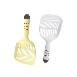 Cat Sand Scoop, Set of 2, Cat Sand Scoop, Cat Sand Tool, Cat Sand Care, Pet Sand Supplies, Lightweight, Easy to Use, Easy to Clean, Easy to Store