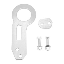 VekAuto Rear Tow Towing Hook, Quick Release Racing Trailer Hook Universal for Car Aluminum Alloy Silver Tone