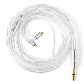 KBEAR Glint MMCX IEM Cable, Braided 5N OFC Headphones Extension, Gold-Plated 3.5MM Plug for Shure SE215/SE425/SE535/SE846, WESTONE W40/W50/W60, Sony IER-Z1R/IER-M9/IER-M7