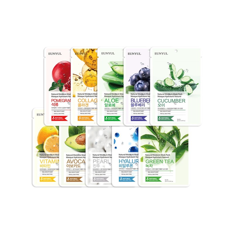 EunYul Eun-yul Natural Mask Pack 30 Sheets (3 Sheets of