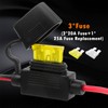 CUZEC 10FT/3.05m 14AWG 20A Battery Alligator Clip to 2 SAE