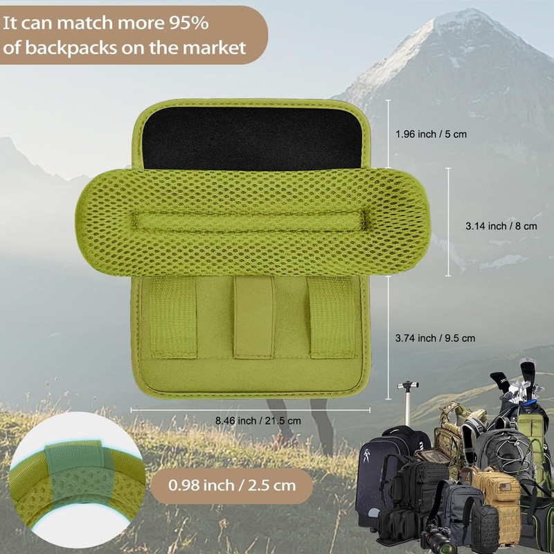 2Pcs Thick Cushioned Shoulder Pads, Featuring Anti-Slip Design and Breathable