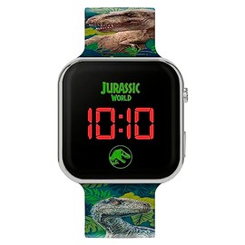 Jurassic World Boy's Digital Quartz Watch with Plastic Strap JRW4100