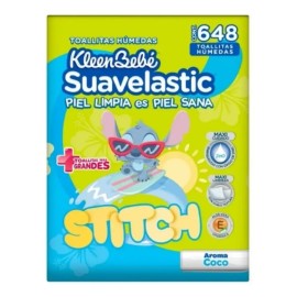 Toallitas Húmedas Kleenbebé Suavelastic Aroma Coco 648pz