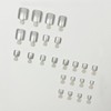 MISUD Bling Glitter Press on Toenails Glossy Fake Toe Nails