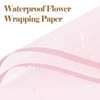 20 Sheets Flower Wrapping Paper - Waterproof Floral Bouquet Wrapping