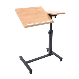 Laptop Desk Angle, Height Adjustable Rolling Cart Over Bed Hospital Table Stand