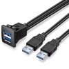 URWOOW 1M USB3.0 Dual Square Flush Mount - USB 3.0