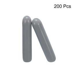 QUARKZMAN Rubber End Caps 2 mm ID Vinyl PVC Round End Cap Cover Protective Devices for Screw Thread Grey Pack of 200