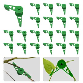 PPGGOPP 360° Adjustable Plant Bender Clips, Pack of 20 Plant Benders, Plant Trainer for Low Load, Gardening Plant Support, Low Stress Training Clips, Plant Clips for Climbing Plants (Green)