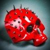 ILOVEMASKS Steampunk Spikes Skull Venetian Masquerade Half Face Mask -