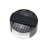 Rear light cap, round, smoke grey, diameter 120 mm with