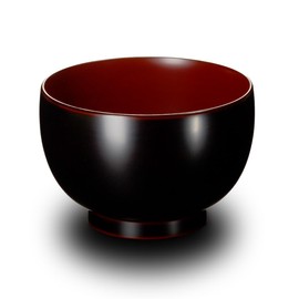 Hotei Soup Bowl, Tamari Lacquerware, Modern Lacquerware, Ataya, Fashionable, Made in Japan, Echizen Lacquerware, Bowl, Zoni Bowl, Rice Bowl, Japanese Tableware, Miso Soup (Tamari Lacquerware)