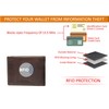 Fa.Volmer® Men's Genuine Leather Wallet with RFID Protection Brown