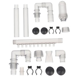 Toddmomy 12mm Aquarium Filter Tube Set Inlet and Outlet Water Pipe Accessories for Fish Tank Durable Plastic Water Supply Tube Essential Aquarium Accessory
