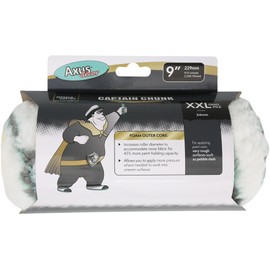 Axus Decor Captain Chunk Roller (Onyx Series) for Professional & DIY Projects, Ideal for Pebble Dash & Rough Surfaces, Excellent Coverage, Sleeve Core Diameter - 9"/230mm,44mm core