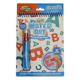 Creative Kids Water Art Book Alphabet- Themed, Reusable Water Activity Book for Toddlers, ABC Learning for Kids 3+