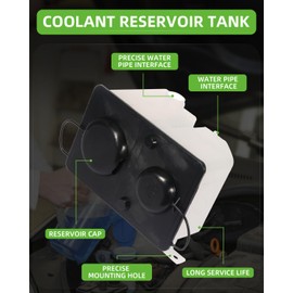 603-212 Coolant Reservoir Bottle Coolant Overflow Tank Fits For 1987-1996 F-ord Bronco 1989-1990 F-ord Bronco II 1991-1994 F-ord Explorer 1987-1997 F-ord F-150 1987-1997 F-ord F-250