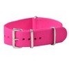 FANMIS 20mm Nylon Solid Neon Pink Interchangeable Replacement Watch Band