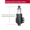 JAVERGGN 12V 150N Small Linear Actuator 10mm Stroke Linear Drive